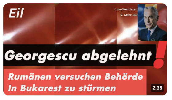 Rumänien – Kandidatur Calin Georgescu abgelehnt – Rumänen versuchen in Behörde einzudringen Polizei