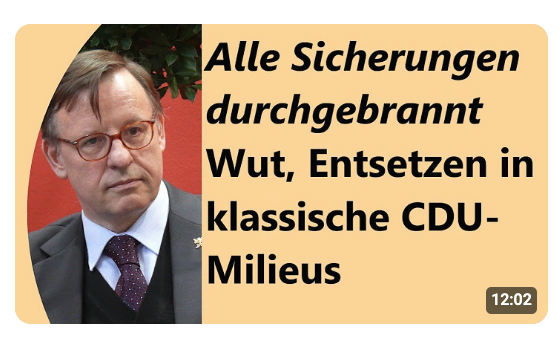 Verzockt? Tiefe Verbitterung in bürgerliche Milieus, Medien über Merz´ Sondierungen