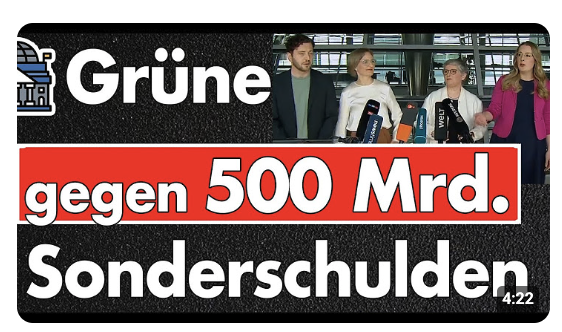 Grüne stimmen gegen Grundgesetzänderung! Eskalation in Berlin! Merz hat zu hoch gepokert.
