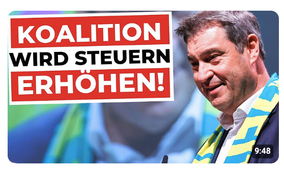 WORTBRUCH?! Schwarz lackiert, grün regiert? MARKUS SÖDER über STEUERERHÖHUNGEN bei MIOSGA!