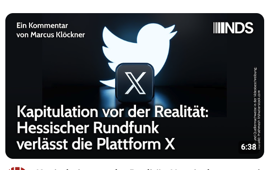 Kapitulation vor der Realität: Hesslischer Rundfunk verlässt die Plattform X 