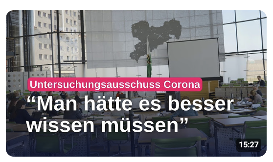 Untersuchungsausschuss Corona – „Man hätte es besser wissen müssen“