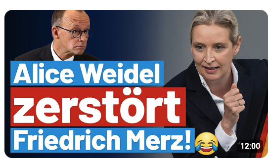 Gnadenlos mit dem Klartext-Hammer gegen Merz! Alice Weidel in Bestform
