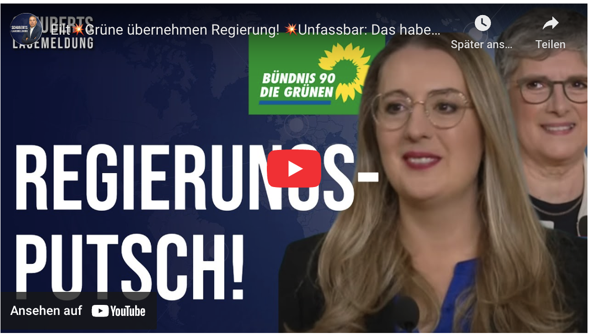 Grüne übernehmen Regierung! Unfassbar: Das haben die Grünen ZUSÄTZLICH durchgesetzt!