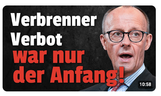 Merz schlägt zu: Verbrenner VERBOT zerstört uns!