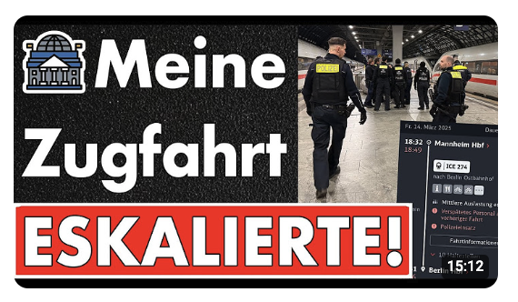 Eskalation im ICE: Nach dem Iftar rastet er aus – Wallah es ist Ramadan! Polizeieinsatz in Spandau!