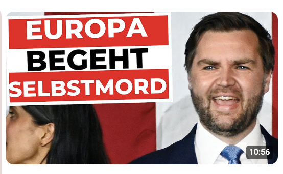 „Europa zerstört sich selbst!“ – J.D. Vance warnt vor dem Untergang Europas!