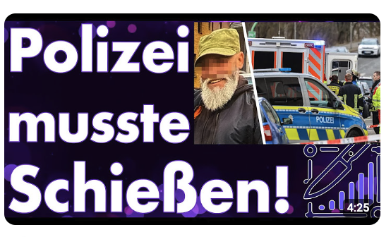 Najib wollte mit einem Küchenmesser angreifen! Die Polizei hat ihn erschossen!
