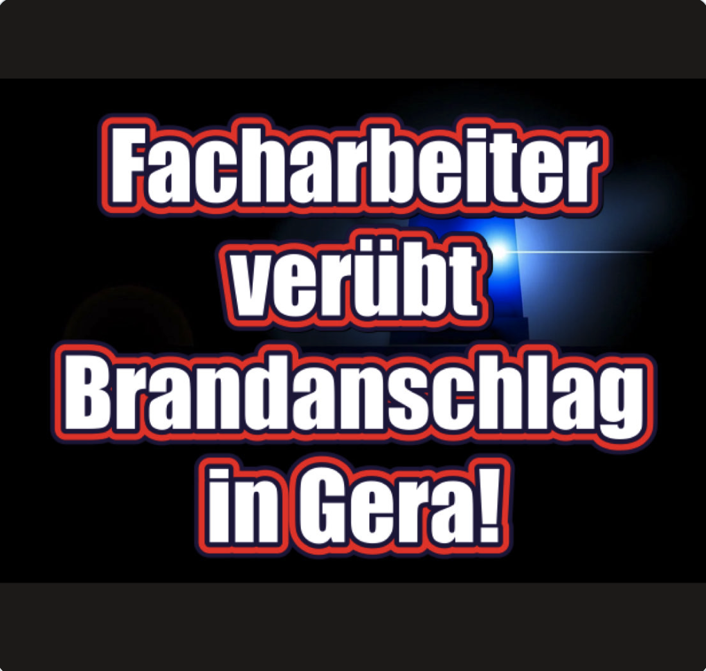Brutales  Attentat in Gera: Frau in Straßenbahn von Facharbeiter  mit Benzin überschüttet und  angezündet