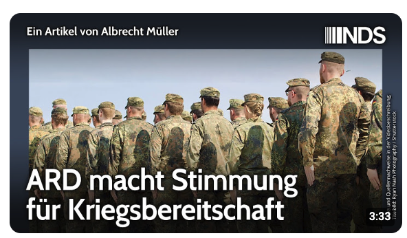ARD macht Stimmung für Kriegsbereitschaft
