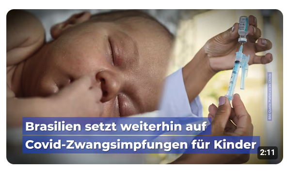 Brasilien hält an umstrittener COVID-19-Impfpflicht fest – Impfzwang für Kleinkinder