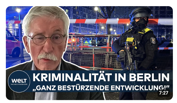 BERLINER KRIMINALSTATISTIK: „Eine ganz bestürzende Entwicklung!“ – Thilo Sarrazin im Interview