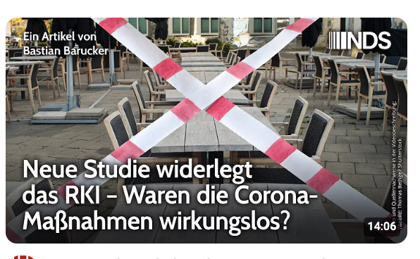 Neue Studie widerlegt das RKI – Waren die Corona-Maßnahmen wirkungslos? |