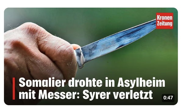 Flüchtling (30) drohte in Asylheim mit Messer 