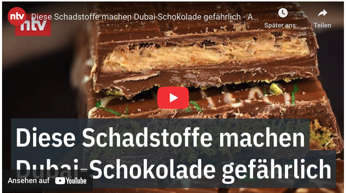 Diese Schadstoffe machen Dubai-Schokolade gefährlich – Analyse vom Ernährungsexperten