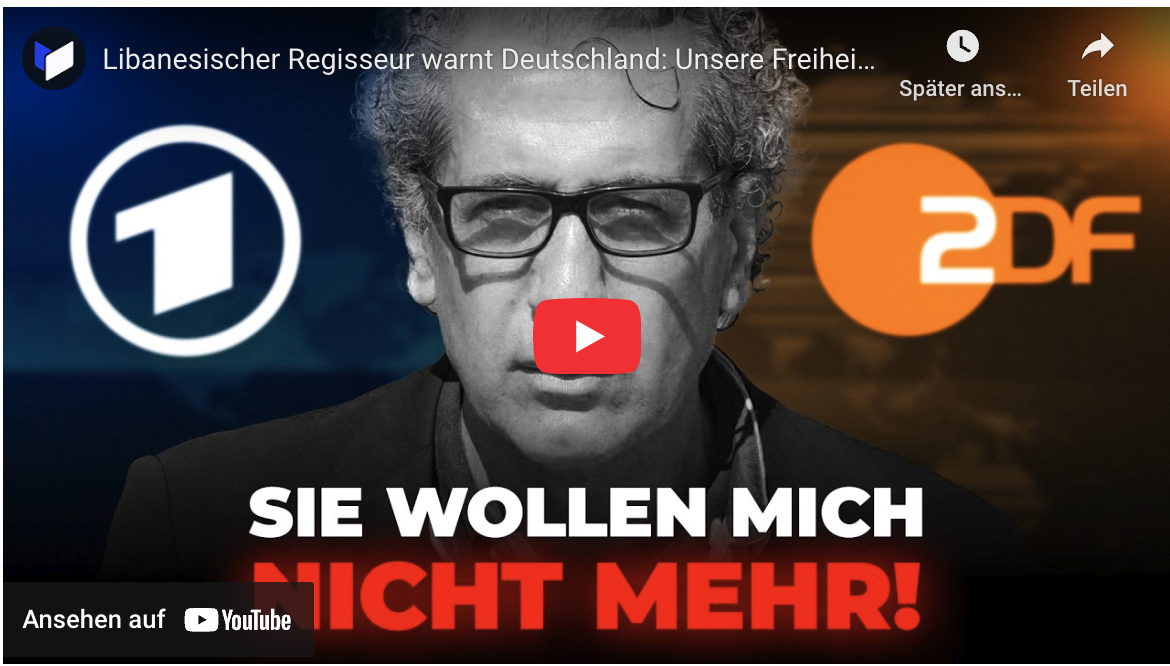 Libanesischer Regisseur warnt Deutschland: Unsere Freiheit ist in Gefahr!