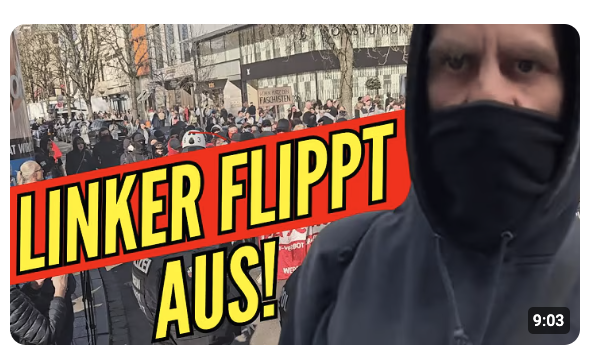 ANTIFA ERKENNT  MICH!   Soviel Hass habe ich selten gesehen  Düsseldorf Antifa Blockade