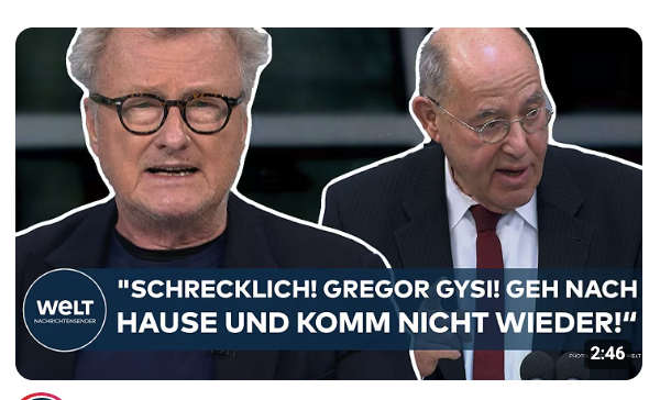 BUNDESTAG: „Der schlimmste Gysi, den ich jemals gehört habe! Schrecklich, schrecklich, schrecklich!“