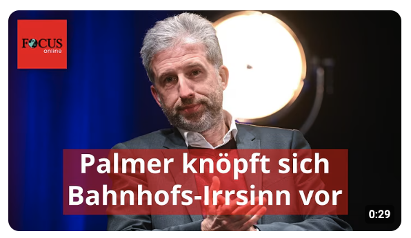 Palmer knöpft sich Bahnhofs-Irrsinn vor und zeigt, wie uns Bürokratie lähmt