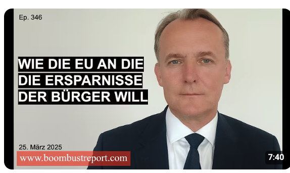 Ep. 346 | WIE DIE EU AN DIE ERSPARNISSE DER BÜRGER WILL