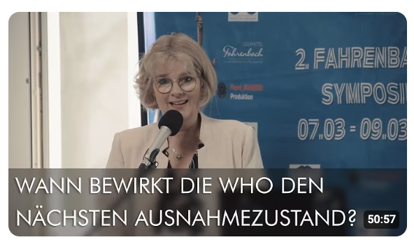 Dr. Beate Pfeil – Der Verfall von Rechtsstaatlichkeit – Auswirkungen der neuen WHO-Pläne