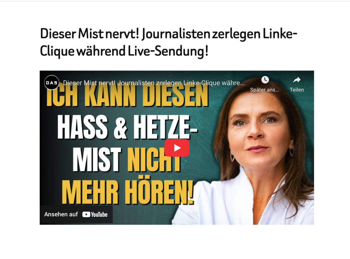 Dieser Mist nervt! Journalisten zerlegen Linke-Clique während Live-Sendung!