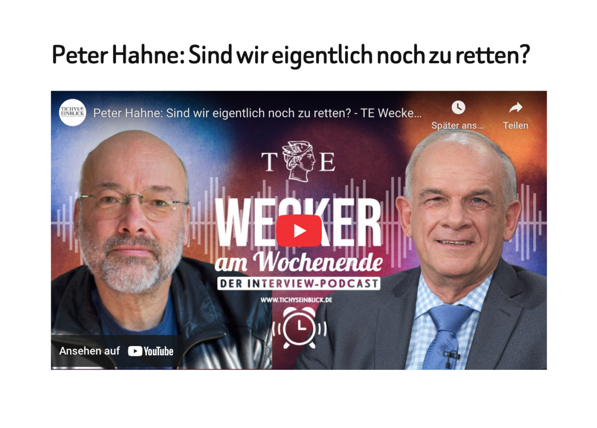 Peter Hahne: Sind wir eigentlich noch zu retten? 