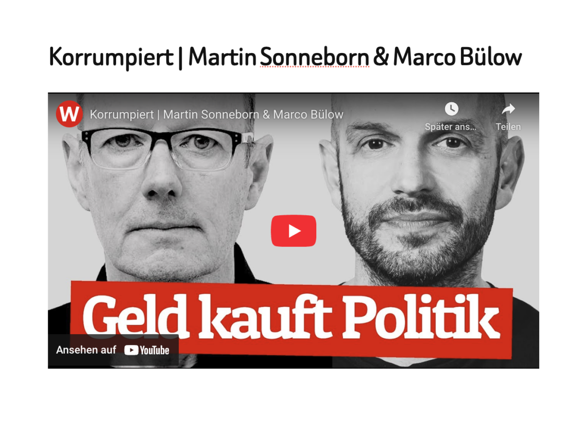 Korrumpiert | Martin Sonneborn & Marco Bülow