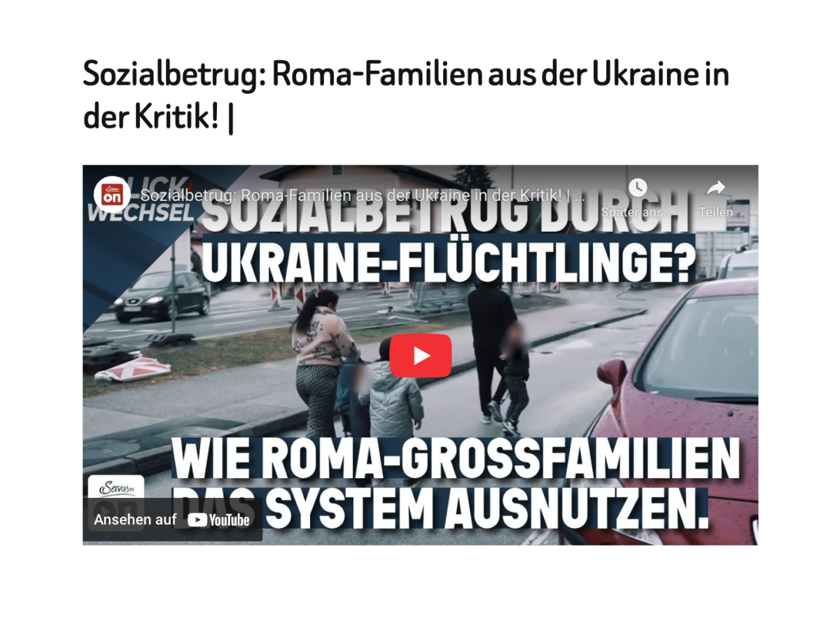 Sozialbetrug: Roma-Familien aus der Ukraine in der Kritik! |