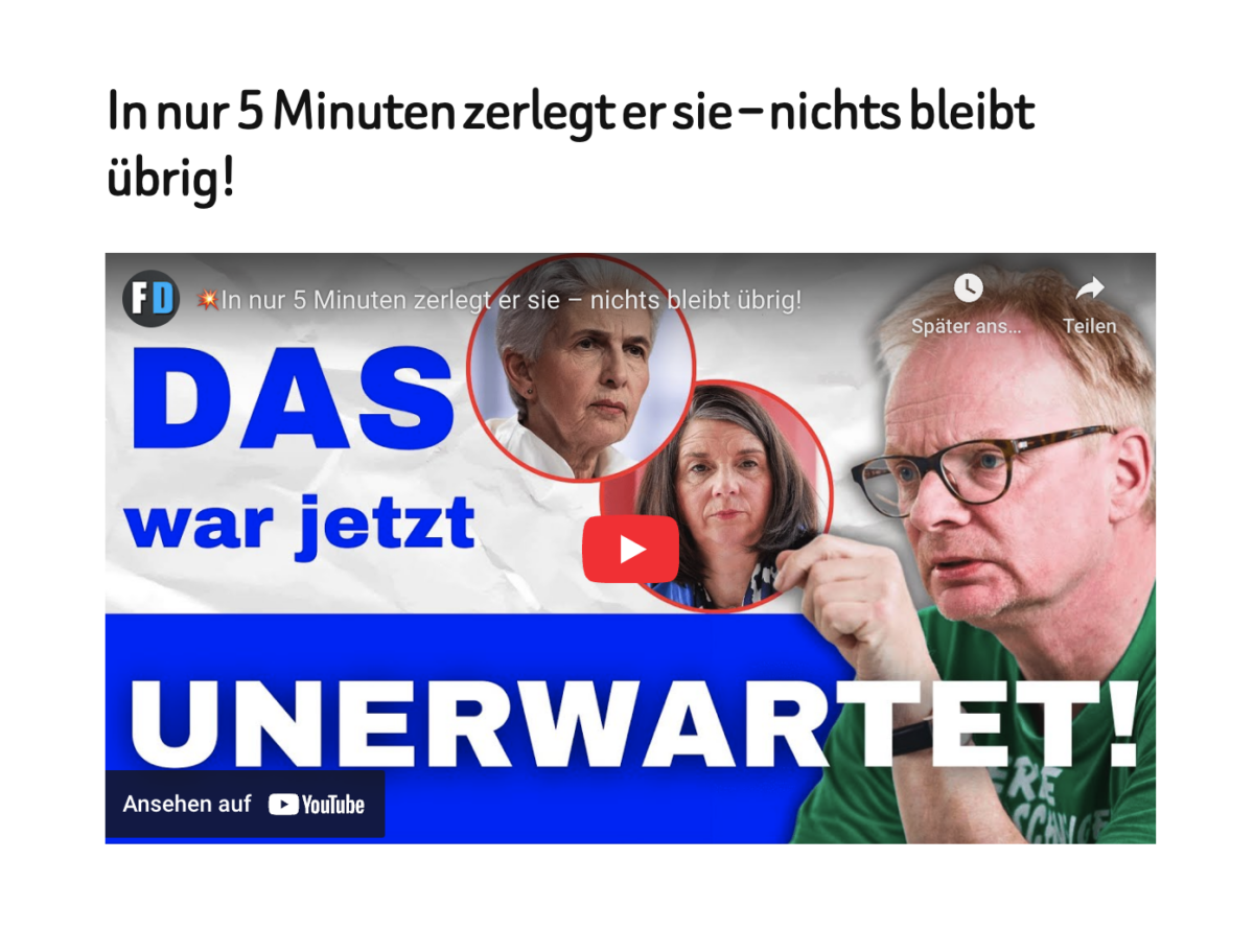 In nur 5 Minuten zerlegt er sie – nichts bleibt übrig!