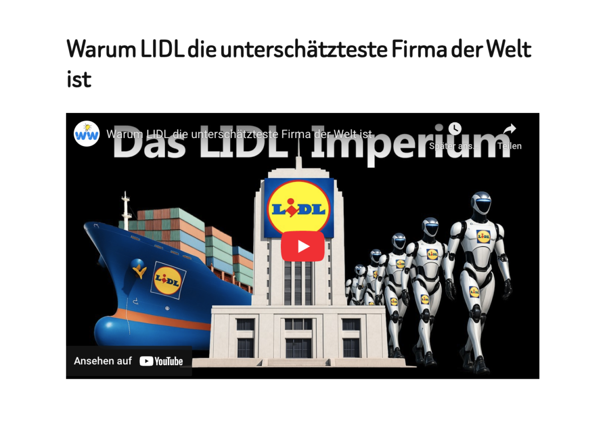 Warum LIDL die unterschätzteste Firma der Welt ist