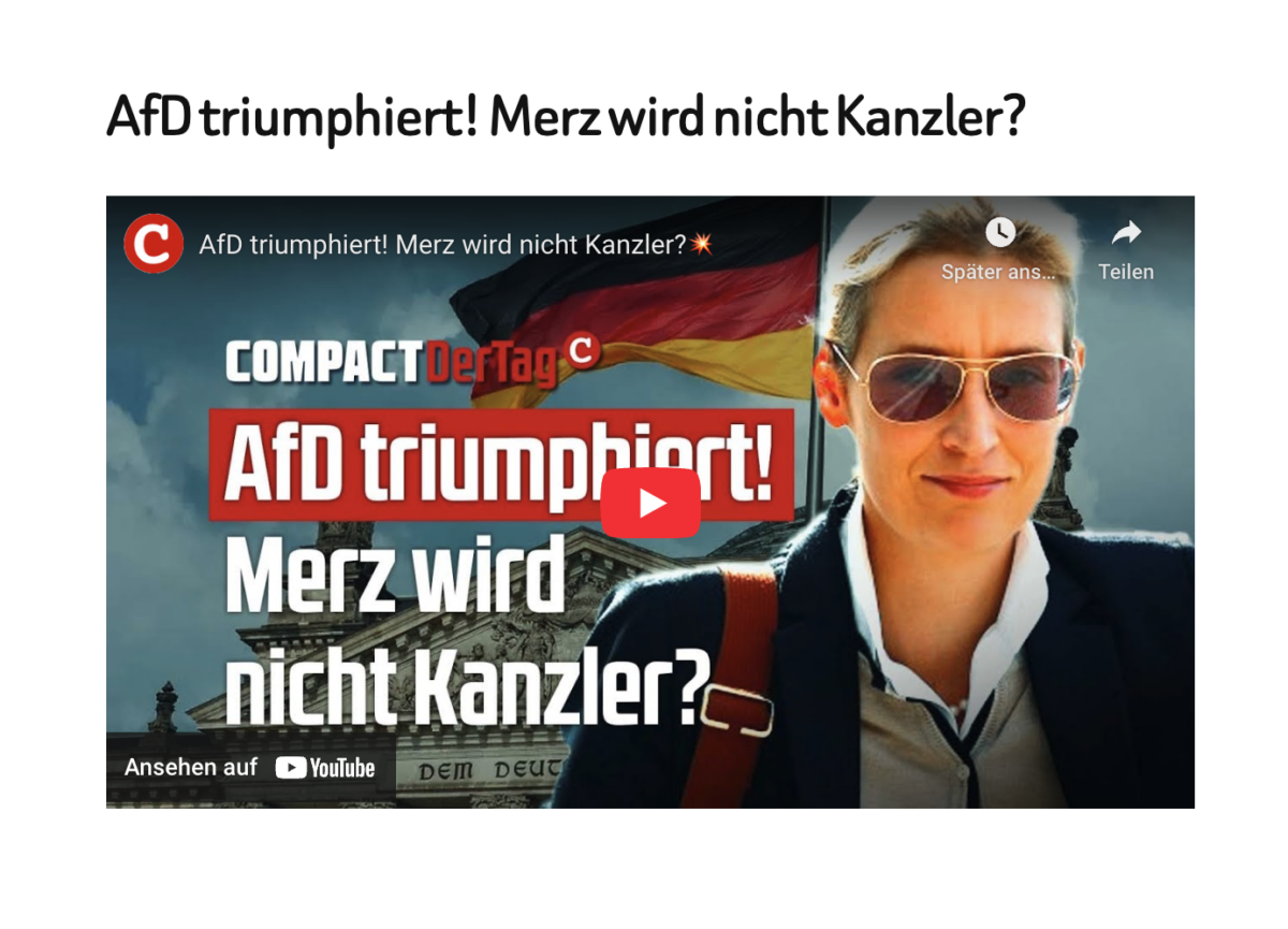 AfD triumphiert! Merz wird nicht Kanzler?