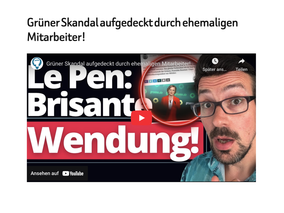 Grüner Skandal aufgedeckt durch ehemaligen Mitarbeiter!