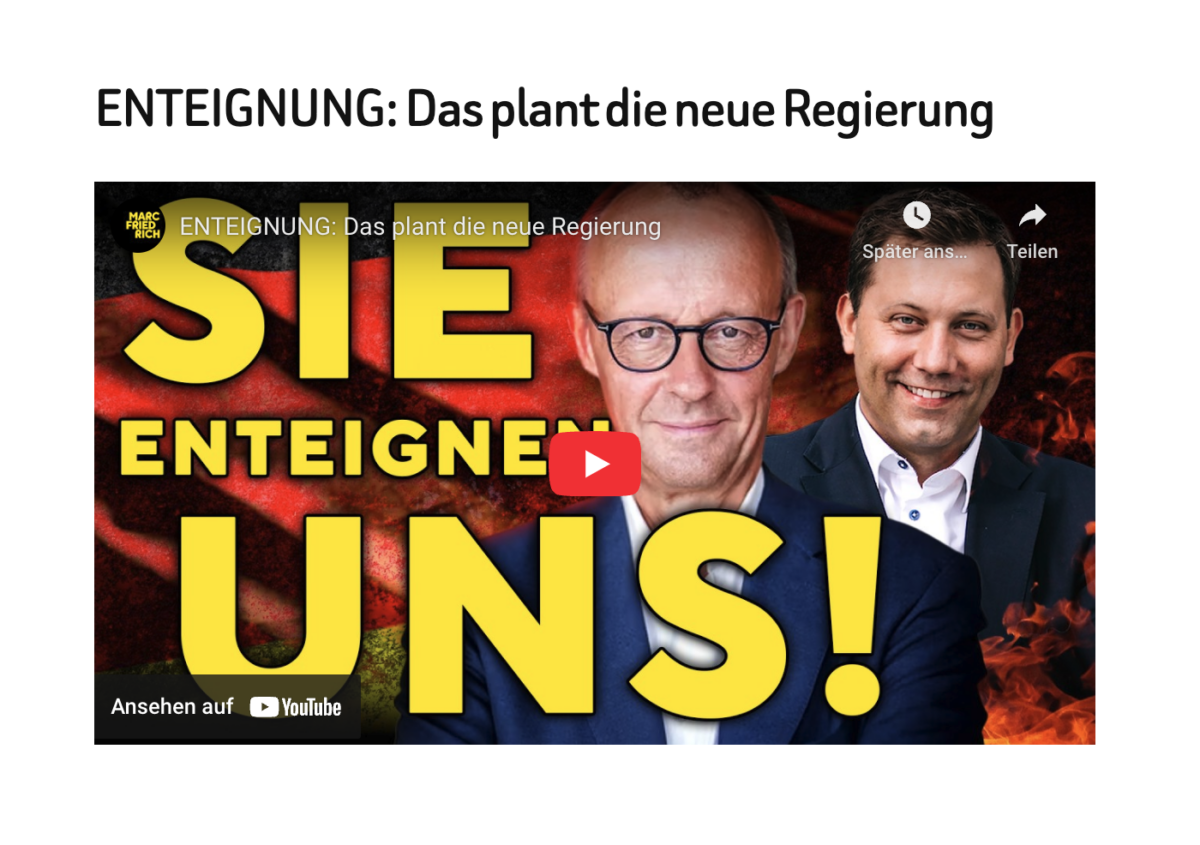 ENTEIGNUNG: Das plant die neue Regierung