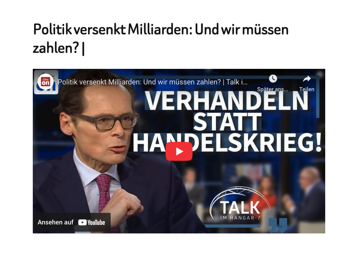 Politik versenkt Milliarden: Und wir müssen zahlen? |