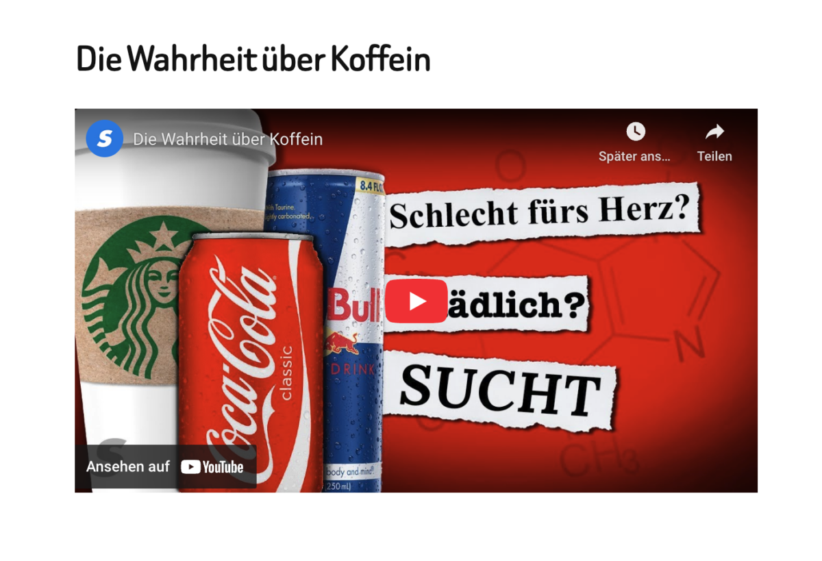 Die Wahrheit über Koffein