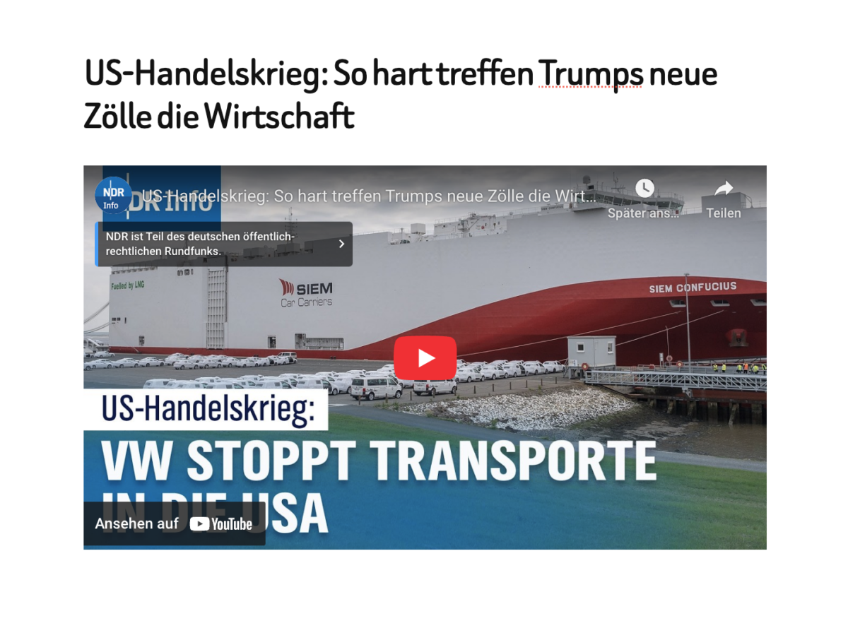 US-Handelskrieg: So hart treffen Trumps neue Zölle die Wirtschaft 