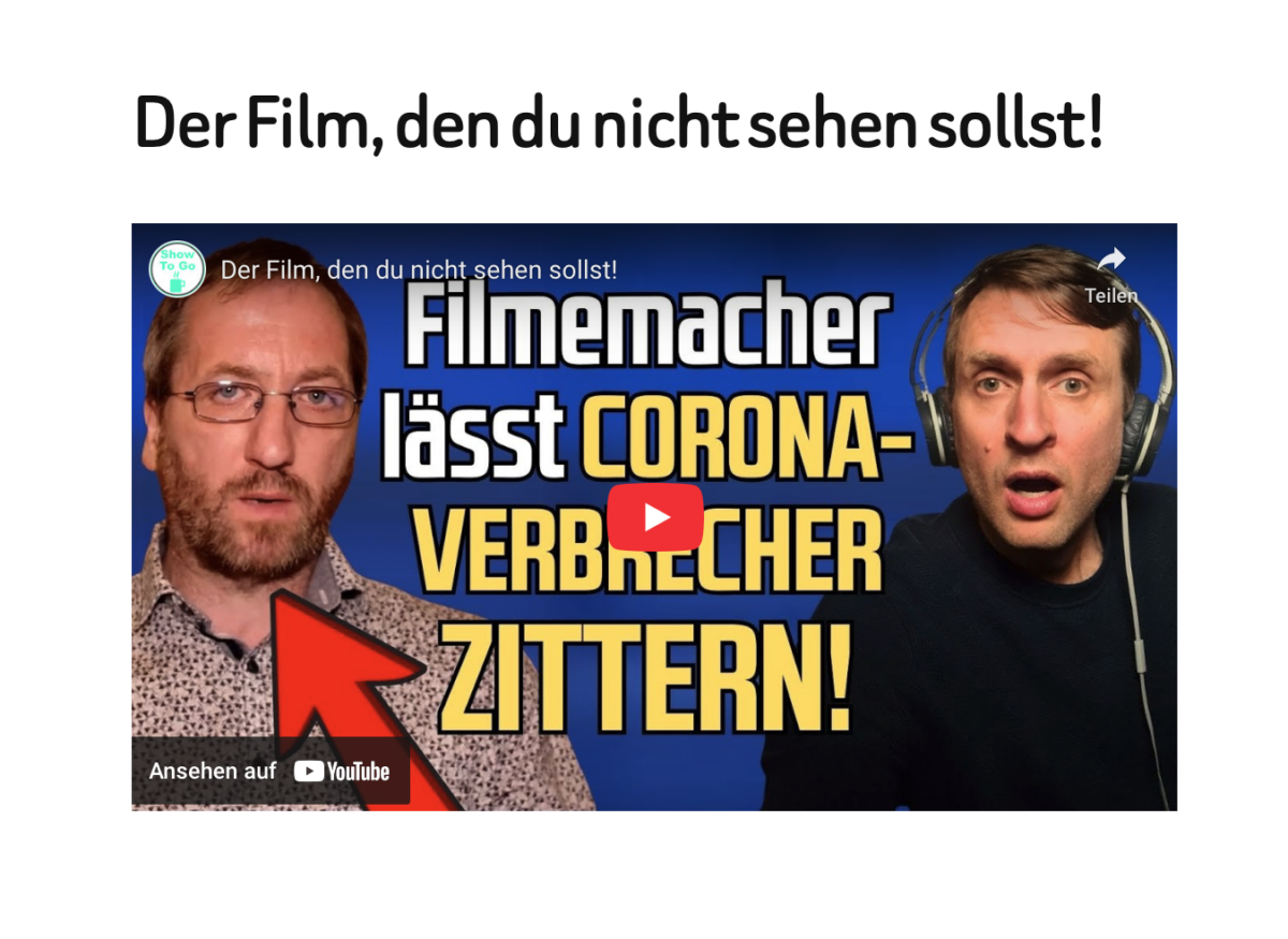 Der Film, den du nicht sehen sollst!