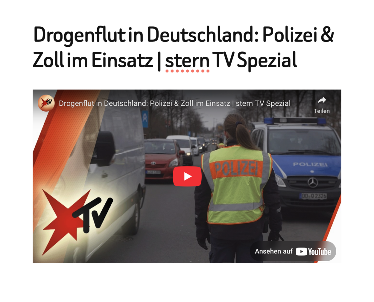 Drogenflut in Deutschland: Polizei & Zoll im Einsatz | stern TV Spezial