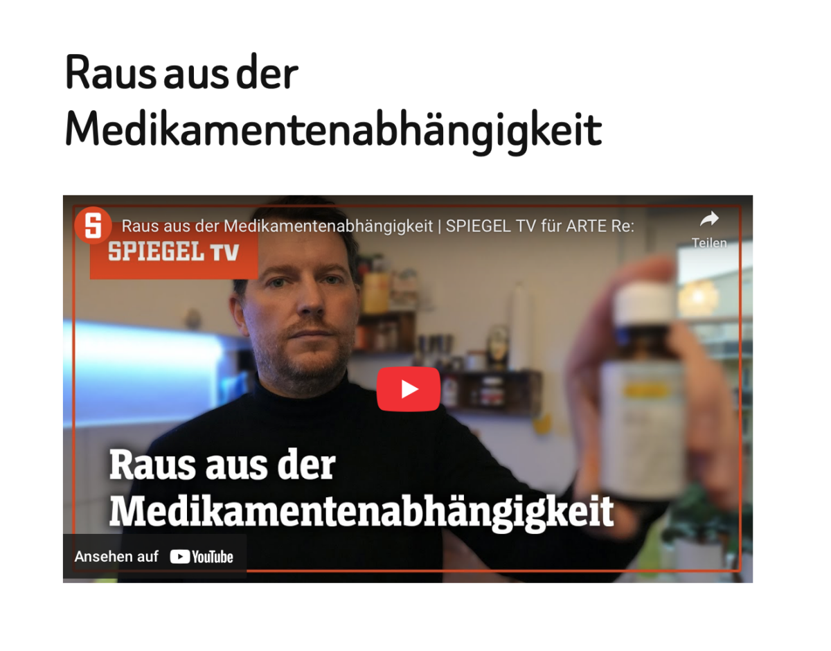 Raus aus der Medikamentenabhängigkeit 