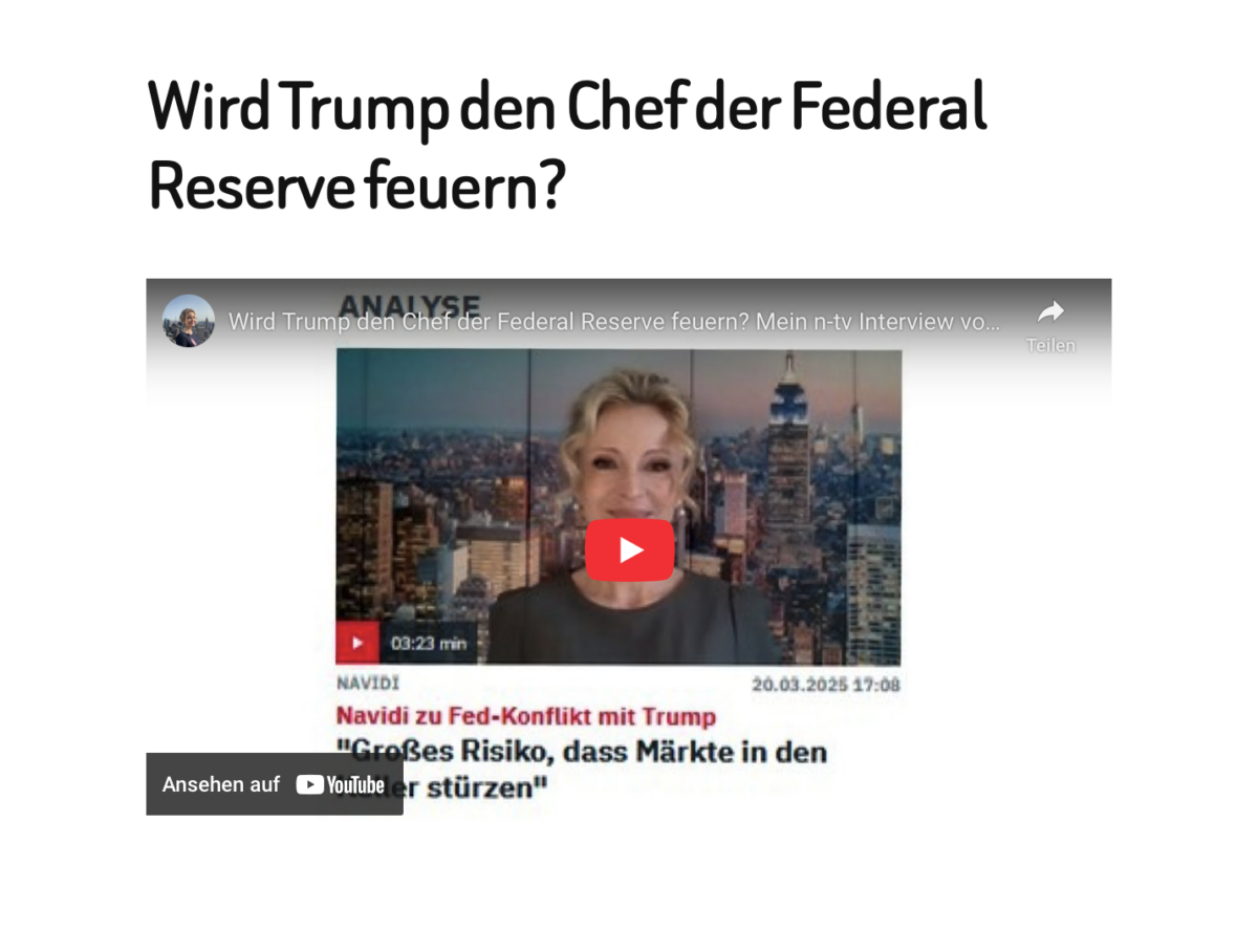 Wird Trump den Chef der Federal Reserve feuern? 