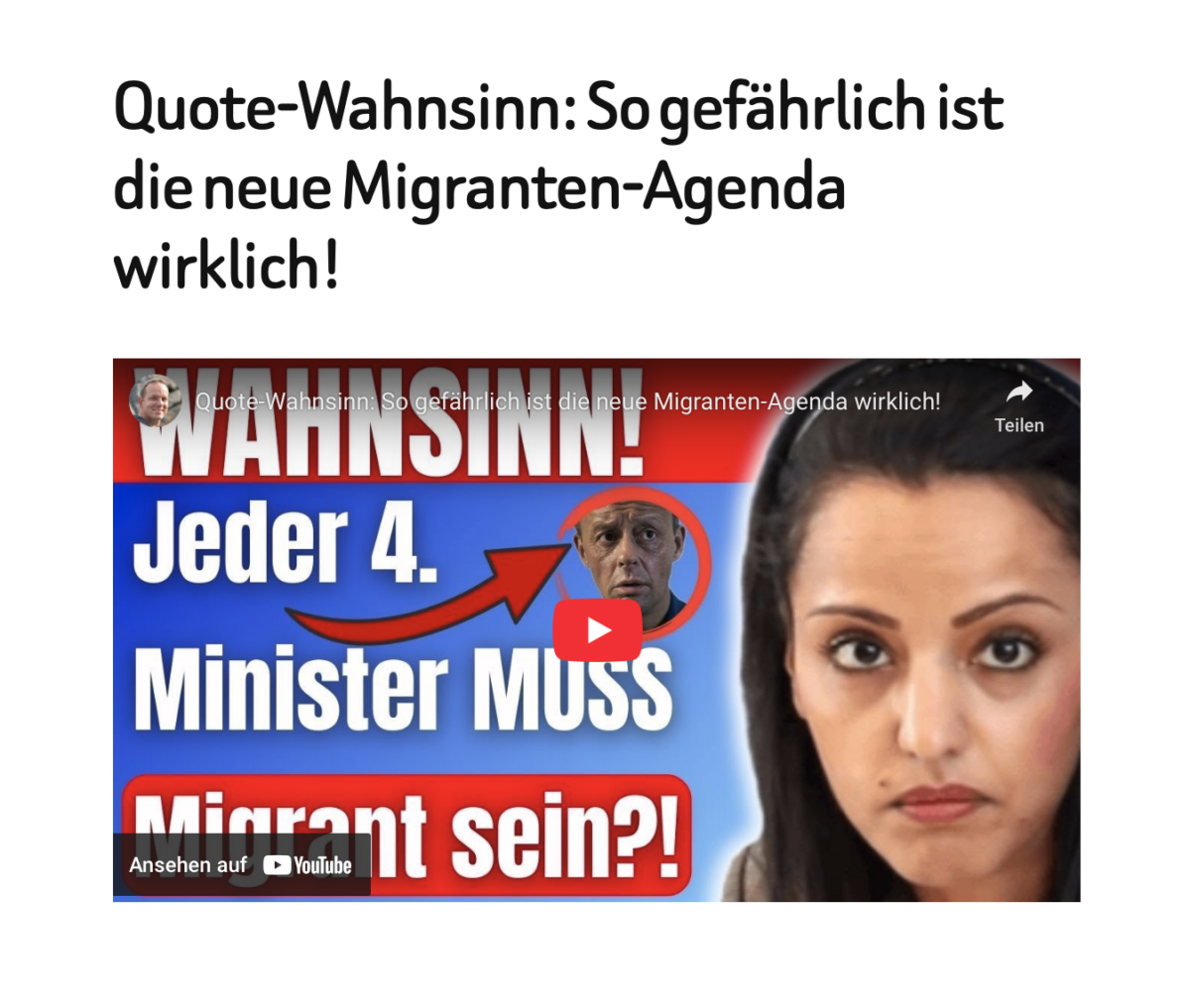 Quote-Wahnsinn: So gefährlich ist die neue Migranten-Agenda wirklich!