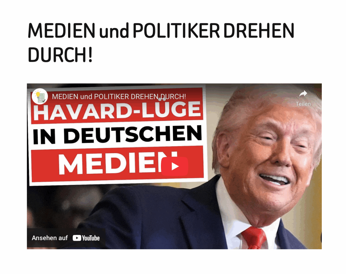 MEDIEN und POLITIKER DREHEN DURCH!