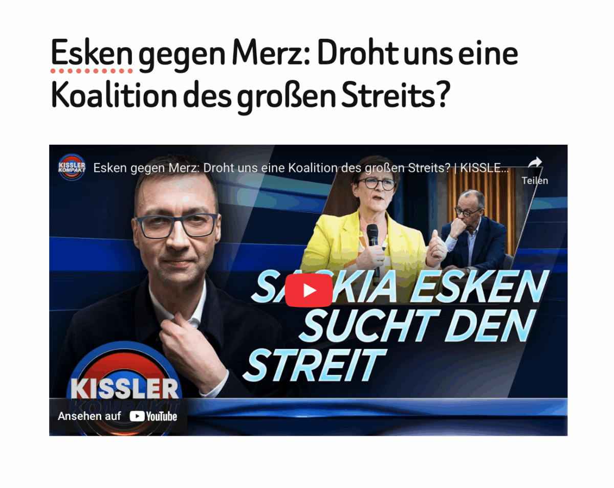 Esken gegen Merz: Droht uns eine Koalition des großen Streits? 