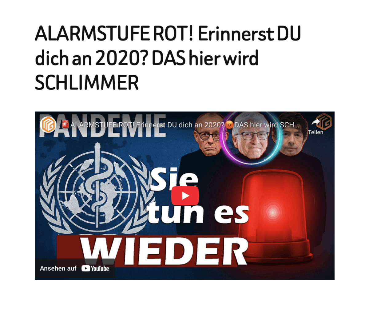 ALARMSTUFE ROT! Erinnerst DU dich an 2020? DAS hier wird SCHLIMMER