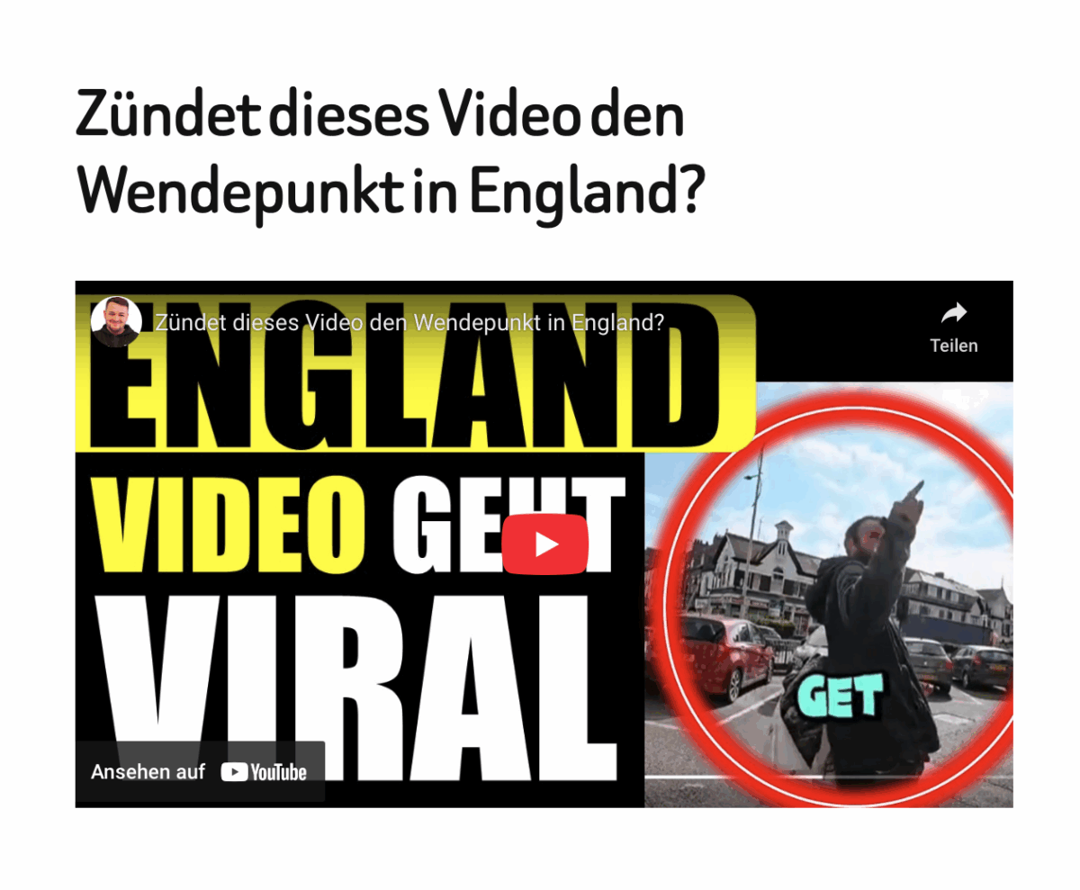 Zündet dieses Video den Wendepunkt in England?