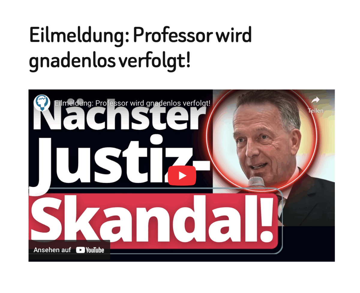 Eilmeldung: Professor wird gnadenlos verfolgt!