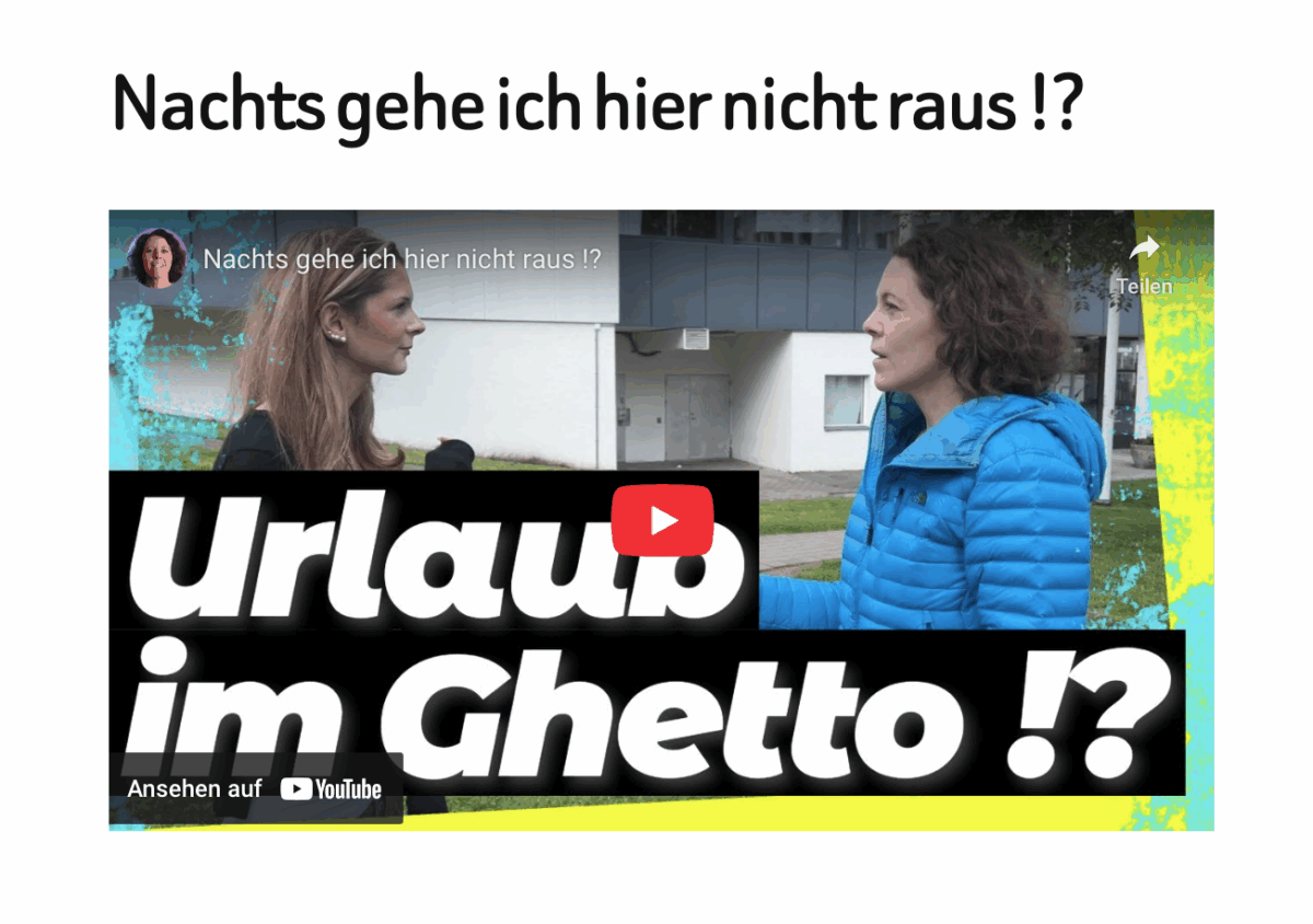 Nachts gehe ich hier nicht raus !?