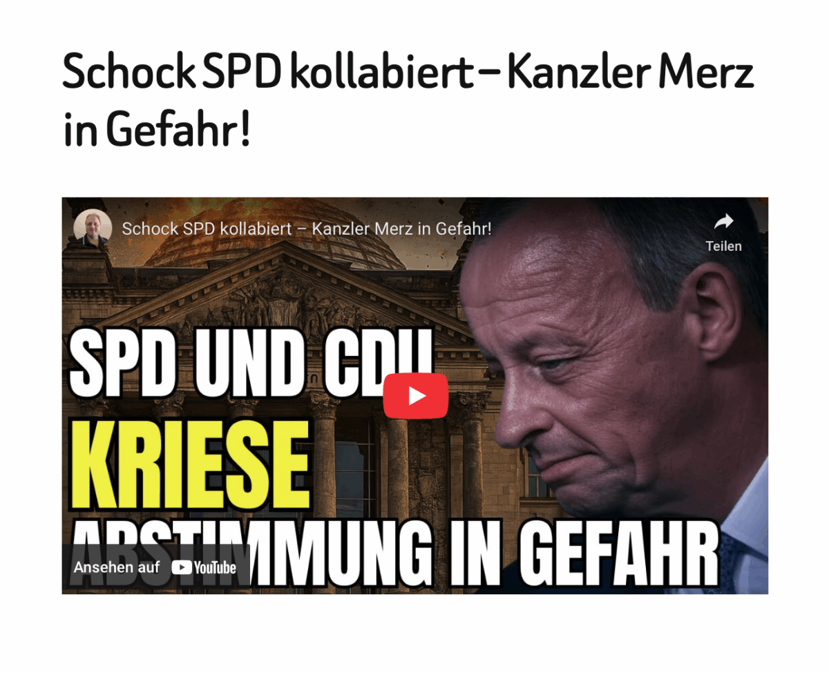 Schock SPD kollabiert – Kanzler Merz in Gefahr!