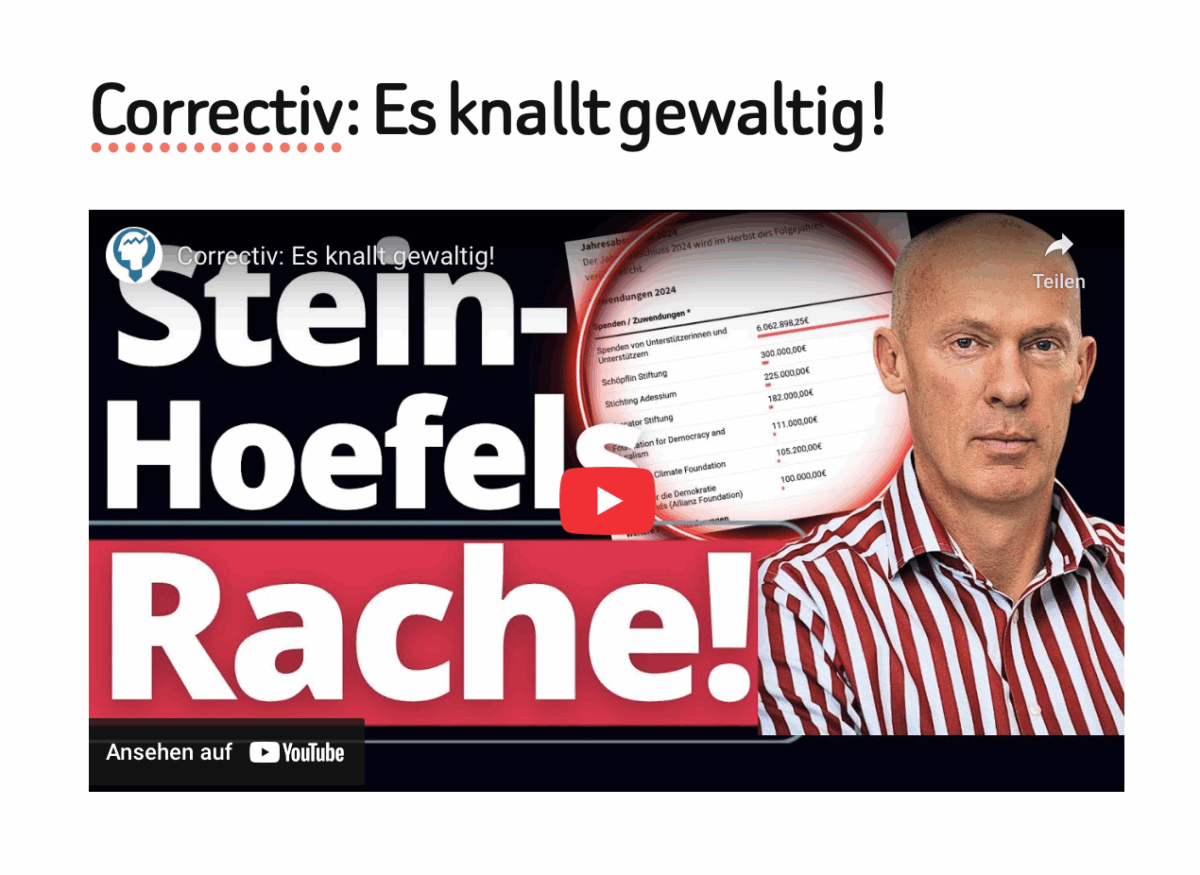 Correctiv: Es knallt gewaltig!